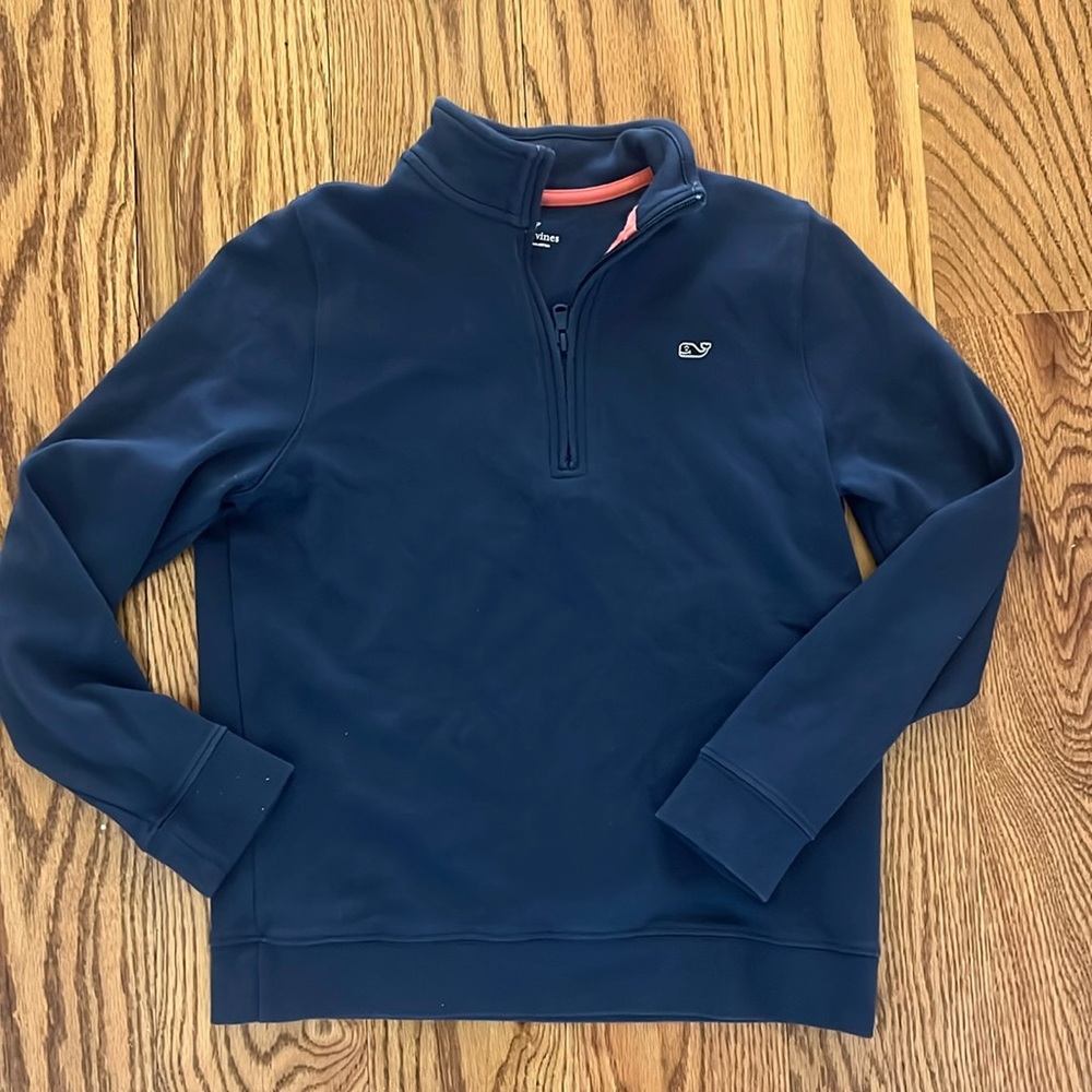 Vineyard vines navy quarter zip